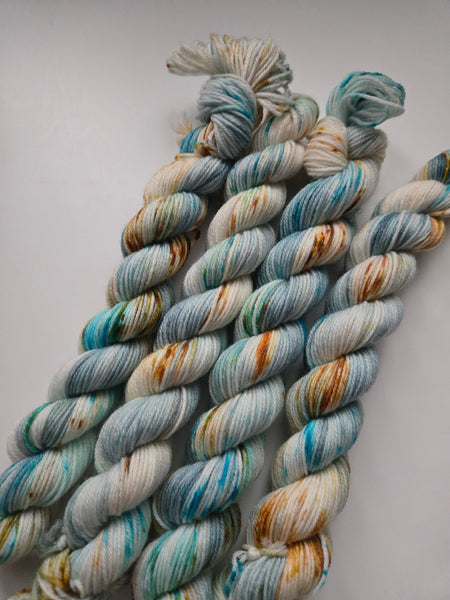 Whispering Birch - Hand-dyed Yarn Mini Skein